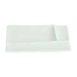 仕切り皿 おしゃれ 通販 仕切りプレートおしゃれ 仕切り プレート 皿 仕切皿 醤油皿 薬味皿 小皿 醤油 薬味 角砂糖 お皿 四角 白 13cm 角皿 長方形 パレットプレートS 食洗機対応