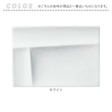 仕切り皿 おしゃれ 通販 仕切りプレートおしゃれ 仕切り プレート 皿 仕切皿 醤油皿 薬味皿 小皿 醤油 薬味 角砂糖 お皿 四角 白 13cm 角皿 長方形 パレットプレートS 食洗機対応