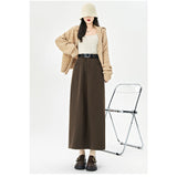 ロングスカート 秋冬 レディース 通販 ロング スカート ロング丈 aラインスカート ハイウエスト マキシスカート バックスリット ストレートスカート 大人 かわいい きれいめ おしゃれ