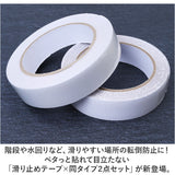階段 滑り止め テープ 2点セット 通販 約 2.5cm × 5m 滑り止めテープ 薄 すべりどめ シート 透明 クリア すべり止め 床 ステップ 屋内 スロープ 転倒防止 ペット 高齢者 子ども 子供