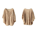 レース トップス 半袖 通販 ブラウス レディース 刺繍ブラウス Tシャツ プルオーバー ゆったり 春夏 刺繍 ドルマン 春 可愛い 夏 体型カバー 大きいサイズ 綿 コットン ボリューム袖