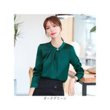 ブラウス オフィス 長袖 通販 サテン シャツ プルオーバー レディース スタンドカラー おしゃれ きれいめ 上品 フォーマル シンプル ビジネス 入園式 卒園式 入学式 卒業式