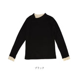 ハイネック レディース 薄手 通販 カットソー Tシャツ 秋冬 秋 冬 春秋 春 薄い 長袖 フリル 襟 フリル袖 スタンドカラー 立ち襟 おしゃれ シンプル きれいめ 上品 大人 かわいい