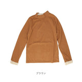 ハイネック レディース 薄手 通販 カットソー Tシャツ 秋冬 秋 冬 春秋 春 薄い 長袖 フリル 襟 フリル袖 スタンドカラー 立ち襟 おしゃれ シンプル きれいめ 上品 大人 かわいい