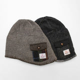 ニットキャップ メンズ 冬 通販 日本製 ハリスツイード ポケット Harris Tweed 帽子 キャップ ニット帽 ビーニー 通勤 通学 おしゃれ 暖かい 防寒 KURODA クロダ KU92602M8 男性用 紳士用
