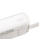モバイルバッテリー 通販 充電器 スマホ充電器 バッテリー スマホ クスグルジャパン 10000mah iphone android 軽量 小型 ケーブル内蔵 led残量表示 type-c タイプc 4台同時充電 かわいい