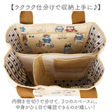トートバッグ 仕切りあり 通販 仕切りトートバッグ ふた付 Sサイズ 厚手キャンパス 手提げバッグ ネコ 猫 ドリンクポケット かわいい 通勤 通学 シンプル カジュアル ママバッグ