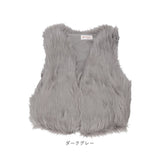 ファーベスト ショート ふわふわ 通販 ボアベスト もこもこ ベスト 上品 おしゃれ ジレ アウター レディース 秋冬 ノーカラー ノースリーブ 大人 かわいい フェイク ファー 柔らか