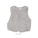 ファーベスト ショート ふわふわ 通販 ボアベスト もこもこ ベスト 上品 おしゃれ ジレ アウター レディース 秋冬 ノーカラー ノースリーブ 大人 かわいい フェイク ファー 柔らか