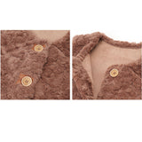 ベスト レディース ボアベスト 通販 ジレ アウター 羽織り 上着 ショート丈 秋冬 おしゃれ ノースリーブ 防風 防寒 前開き 前ボタン クルーネック ポケット付き 暖かい ゆったり ふわふわ