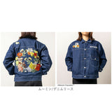 ジャケット キャラジャン 通販 ジーンジャケット ジージャン デニムジャケット 上着 アウター デニム 刺繍 ししゅう カジュアル キャラクター かわいい かっこいい 豪華 レディース