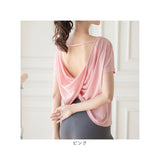 ヨガウェア トップス 半袖 通販 フィットネスウェア スポーツウェア Tシャツ tシャツ 背中 薄い スポーツ フィットネス ヨガ ストレッチ ホットヨガ ピラティス 夏用 夏 おしゃれ