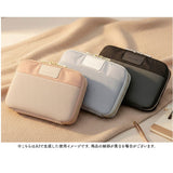 LABCLIP ラボクリップ マルチケース 通販 小物入れ ポーチ 化粧ポーチ お財布 財布 サイフ さいふ マルチ コスメポーチ 通帳入れ お札入れ カード入れ 高級感 大容量 厚地 旅行 トラベル