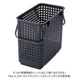 ランドリーバスケット スリム 通販 Lサイズ スタッキング 洗濯かご 洗面所 脱衣かご 脱衣所 洗濯 洗濯機横 白物 色柄物 洗濯物 分別 収納かご バスケット 重ねる 重なる プラスチック