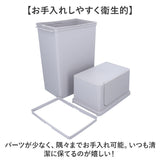 ライクイット ゴミ箱 LBD-10 like-it 通販 日本製 ごみ箱 25リットル ダストボックス 25L ふた付き おしゃれ フロントオープン トラッシュビン ワイド 分別 スタッキング シンプル