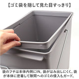 ライクイット ゴミ箱 LBD-21 like-it 通販 日本製 ごみ箱 17リットル ダストボックス 17L ふた付き おしゃれ プッシュオープン トラッシュビン スリム 分別 スタッキング シンプル