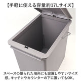 ライクイット ゴミ箱 LBD-21 like-it 通販 日本製 ごみ箱 17リットル ダストボックス 17L ふた付き おしゃれ プッシュオープン トラッシュビン スリム 分別 スタッキング シンプル
