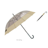 長傘 12本骨 クリア 60cm 通販 雨傘 アンブレラ ビニール傘 軽量 軽い 透明 ポリエステル ゼロアンド -0＆ レディース メンズ おしゃれ オシャレ 可愛い 男女兼用 かわいい ギフト 贈り物