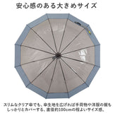 長傘 12本骨 クリア 60cm 通販 雨傘 アンブレラ ビニール傘 軽量 軽い 透明 ポリエステル ゼロアンド -0＆ レディース メンズ おしゃれ オシャレ 可愛い 男女兼用 かわいい ギフト 贈り物