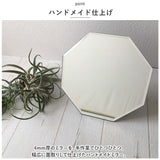 鏡 卓上 壁掛け 通販 ルディック LDC-180M ウォールミラー スタンドミラー ミラー 壁掛け鏡 壁掛鏡 卓上鏡 化粧鏡 かがみ おしゃれ 八角形 玄関 シンプル 日本製 インテリア