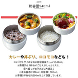 スケーター 弁当箱 LDNC6AG SKATER 通販 ランチボックス 540ml 保温 保冷 ランチジャー カフェ丼  電子レンジ対応 抗菌 どんぶり 麺類 パスタ あったかごはん 汁漏れ防止 パッキン 超軽量