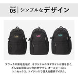 Lee リュック 320-4830 リー 通販 リュックサック デイパック バックパック レディース メンズ 黒 通学 女子 男子 高校生 大学生 大容量 22L 通勤 A4 B4 シンプル カジュアル trillion