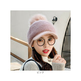 帽子 レディース ニット帽 ポンポン付 ニット 通販 キャップ 裏起毛 ポンポン ゆったり あったか あたたかい 暖かい 伸縮性 伸縮 柔らかい ふんわり やわらかい 大きいサイズ 防寒