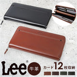 Lee 財布 リー 0520691 通販 長財布 革財布 本革財布 小銭入れあり レザーウォレット ロングウォレット ながさいふ 長サイフ 大容量 ラウンドファスナー 牛革 ブランド メンズ レディース