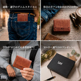 Lee 財布 リー 0520694 通販 二つ折り財布 メンズ 小銭入れあり 本革財布 レザーウォレット 革財布 2つ折り財布 ミニ財布 ふたつ折り財布 折りたたみ財布 牛革 ブランド 男性 紳士