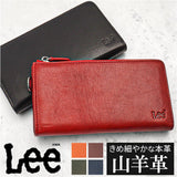 Lee 財布 リー les-1 通販 長財布 革財布 本革財布 小銭入れあり レザーウォレット ロングウォレット ながさいふ 長サイフ 大容量 L字ファスナー ゴートレザー ブランド メンズ