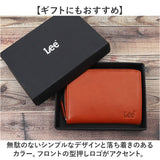 Lee リー 財布 二つ折り 通販 二つ折り財布 本革 メンズ さいふ 革財布 ブランド サイフ 小銭入れあり お財布 レザー メンズウォレット メンズ財布 コンパクト財布 ミニ財布 山羊革