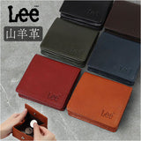 Lee 財布 リー les-6 通販 コインケース 小銭入れ BOX型小銭入れ ボックス型小銭入れ box型小銭入れ メンズ ミニ財布 革財布 ゴートレザー 山羊革 ブランド 男性 紳士 レディース 女性