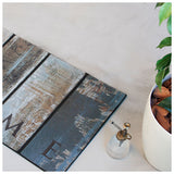 玄関マット 屋外 おしゃれ 通販 かわいい ラバー ドアマット ラバーマット 薄型 7mm 洗える 水洗い ズレにくい 木目 デザイン タイル 柄 シンプル シャビー 屋外用ドアマット マット