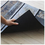 玄関マット 屋外 おしゃれ 通販 かわいい ラバー ドアマット ラバーマット 薄型 7mm 洗える 水洗い ズレにくい 木目 デザイン タイル 柄 シンプル シャビー 屋外用ドアマット マット