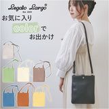 レガートラルゴ ショルダーバッグ LG-E1522 通販 Legato Largo ショルダーバック レディース 斜めがけ 大人 ミニショルダーバッグ A5 旅行 サブバッグ 薄マチ おしゃれ 可愛い シンプル