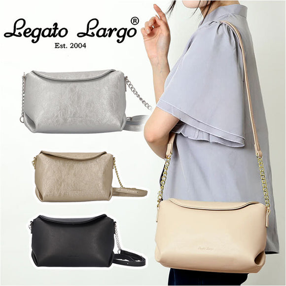 レガートラルゴ ショルダーバッグ 通販 Legato Largo LG-F3272 ショルダーバック レディース アクセバッグ ポーチショルダー チェーンバッグ 小さめ 軽量 軽い 斜めがけ 肩掛け 上品