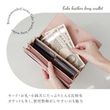長財布 レディース かぶせ 大容量 通販 財布 お財布 おさいふ サイフ ロングウォレット ウォレット 被せ フラップ 軽い 軽量 カード入れ 小銭入れ デザイン シンプル ワンポイント