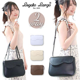 レガートラルゴ ショルダーバッグ LH-F3172 Legato Largo 通販 ショルダーバック レディース 斜めがけ 大人 小さめ おしゃれ かわいい 肩掛け シンプル きれいめ 上品 合皮 A5