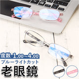 老眼鏡 ブルーライトカット 通販 名古屋眼鏡 4530 4540 ライブラリー リーディンググラス シニアグラス PCメガネ PC眼鏡 パソコンメガネ 度付き めがね 眼鏡 メガネ おしゃれ かわいい