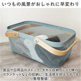アイアン バスケット 2ハンドル 通販 Linie リーニエ アイアンバスケット 洗えるかごバスケット かごバスケット 洗える メッシュ カゴ 籠 収納ボックス 持ち手付き 卓上 小物入れ