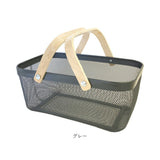 アイアン バスケット 2ハンドル 通販 Linie リーニエ アイアンバスケット 洗えるかごバスケット かごバスケット 洗える メッシュ カゴ 籠 収納ボックス 持ち手付き 卓上 小物入れ