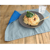 ランチョンマット 布 無地 通販 ランチマット おしゃれ ランチ マット プレイスマット 布製 洗える リネン 麻 46cm リバーシブル シンプル ナチュラル 洗濯機対応 キッチン 子供用 小学校