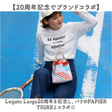 Legato Largo ショルダーバッグ LIPT-F003 通販 レガートラルゴ ショルダーバック 斜めがけバッグ レディース ブランド PAPIER TIGRE パピエティグルコラボ 小さめ 軽量 軽い アウトドア