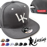 ラーキンス キャップ LARKINS LKTM-102 通販 帽子 ベースボールキャップ 野球帽 LK BBキャップ フラットバイザー メンズ レディース ブランド カジュアル ロゴ 刺繍 トカゲ 大きいサイズ