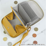 muumarju 財布 CMK-1136 通販 二つ折り財布 2つ折り財布 折りたたみ財布 box型小銭入れ カード入れ レディース コンパクト 女性 女子 ストラップ付き じゃばら ジャバラ HEUREUX TOUS LES