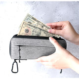 L.R.M 財布 通販 長財布 ロングウォレット ラウンドファスナー おしゃれ 大容量 カードがたくさん入る カードが沢山入る 小銭入れ カラビナ 20代 大人 学生 中学生 小学生 大学生 高校生