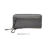 財布 メンズ 長財布 通販 L.R.M CMK-0573 長サイフ ロングウォレット ラウンドファスナー サイフ さいふ 合皮 フェイクレザー 大容量 高校生 中学生 男子 男の子 カラビナ付き おしゃれ
