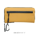 財布 メンズ 長財布 通販 L.R.M CMK-0573 長サイフ ロングウォレット ラウンドファスナー サイフ さいふ 合皮 フェイクレザー 大容量 高校生 中学生 男子 男の子 カラビナ付き おしゃれ