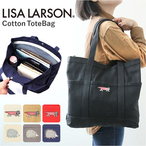 リサラーソン トート バッグ LISA LARSON LTMK-02 通販 トートバッグ トートバック レディース 大きめ 通勤 通学 肩掛け 大容量 A4 コットン 仕切り付き おしゃれ 大人 かわいい シンプル