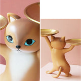 猫の置物 通販 キートレイ アクセサリートレイ トレー プレート 小物入れ 小物置き 猫 ネコ ねこ キャット アクセサリー ジュエリー 鍵置き 鍵 カギ かぎ 撮影 飾り 玄関 卓上
